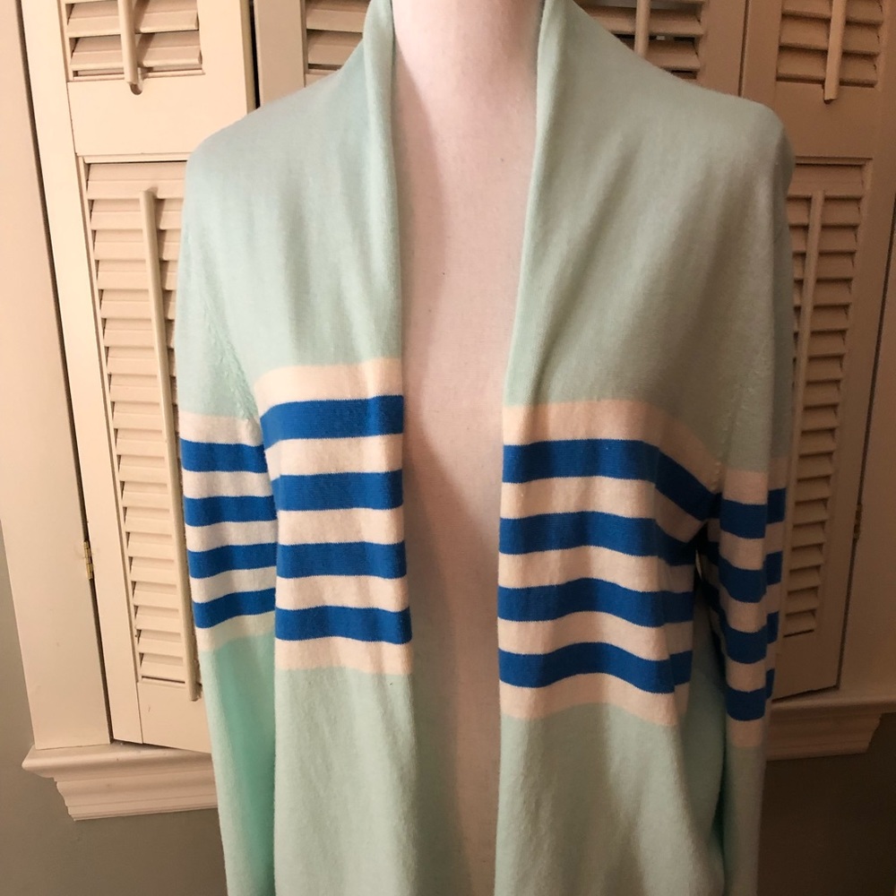 Cardigan with stripes